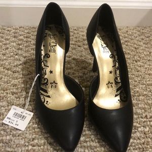 Black 3.5 inch heels